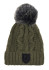 detail Dámská čepice Toni Sailer Casandra Fur W Hat Dark Olive 653
