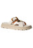 detail Dámské pantofle Nis GEMMA/1 Ciabattone Pelle/Fibbia Off-White/Oro