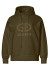 detail Dámská mikina Goldbergh Giorgia Hooded Sweater Dark Olive