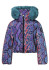 detail Dámská bunda Goldbergh Lucinda Ski Jacket Faux Border Snake Turchese