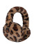 detail Barts Big Fur Earmuffs Print Brown