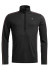 detail Pánský funkční rolák Ortovox 185 Rock'N'Wool Zip Neck M Black Raven