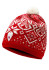 detail Čepice Dale of Norway Winterland Hat Raspberry Offwhite Redrose