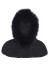 detail Kapuce s kožichem Goldbergh Naomi Hooded Scarf Faux Border Black