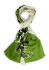 detail Dámský šátek Marc Cain AC B4.15 Z26 Scarf Garden Green 526