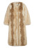 detail APPARIS Solange Fox Maxi Coat Beige Multi