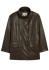 detail APPARIS Edie Sans Leather Parka Deep Brown