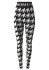detail Perfect Moment Jacquard Base Layer Pant 1740 B/W Houndstooth