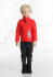 detail Dětská mikina Poivre Blanc W18-1550-BBBY Fleece Sweater scarlet red2