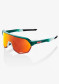 náhled Sluneční brýle 100% S2 - Gloss Metallic Bora / Matte White - HiPER Red Multilayer Mirror Lens