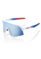 náhled Sluneční brýle 100% S3 - TotalEnergies Team Matte White / Metallic Blue - HiPER Blue Multilayer Mirror Lens