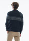 náhled Pánský svetr Dale Of Norway Hovden Masc Jacket E Darkcharcoal Lightcharcoal