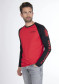 náhled Pánské tričko Stockli Longsleeve WRT Red/Black