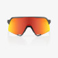 náhled Sluneční brýle 100% S3 - Matte Gunmetal - Hiper Red Multilayer Mirror Lens