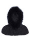 náhled Goldbergh Naomi Hooded Scarf Faux Border Black