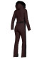 náhled Dámský overal Goldbergh Parry LONG Ski Jumpsuit Real Border Dark Brown