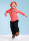 náhled Dětská mikina Poivre Blanc W23-1510-BBBY/A Micro Fleece Mandarin Orange
