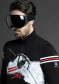 náhled Pánský svetr Newland N3 3392/108 Man 1/2 Zip Black/White