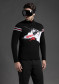 náhled Pánský svetr Newland N3 3392/108 Man 1/2 Zip Black/White