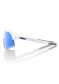 náhled Sluneční brýle 100% S3 - Matte White - HiPER Blue Multilayer Mirror Lens