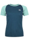 náhled Dámské triko Ortovox 120 Tec Fast Mountain Ts W Petrol Blue