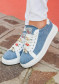 náhled Dámské boty Nis 2429382T/1 Sneaker Tess. Denim/Ornamento fly