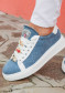 náhled Dámské boty Nis 2429382T/1 Sneaker Tess. Denim/Ornamento fly