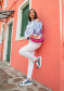 náhled Dámské boty Nis 2429382T/1 Sneaker Tess. Denim/Ornamento fly