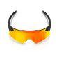 náhled 100% Aerocraft - Soft Tact Black - HiPER Red Multilayer Mirror Lens