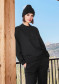 náhled Dámská mikina Goldbergh Embrasse Crew Neck Sweater Black