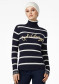 náhled Dámský svetr Goldbergh Mimi Long Sleeve Knit Sweater Breton Stripe Blue/Cream