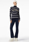 náhled Dámský svetr Goldbergh Mimi Long Sleeve Knit Sweater Breton Stripe Blue/Cream