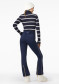 náhled Dámský svetr Goldbergh Mimi Long Sleeve Knit Sweater Breton Stripe Blue/Cream