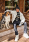 náhled Dámský svetr Goldbergh Mimi Long Sleeve Knit Sweater Breton Stripe Blue/Cream