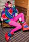 náhled Dámský svetr Goldbergh Marbre Long Sleeve Knit Sweater Absinthe Rainbow