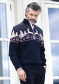 náhled Dale of Norway Dale Christmas Masc Sweater C Navy Offwhite Redrose
