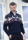 náhled Dale of Norway Dale Christmas Masc Sweater C Navy Offwhite Redrose