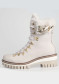 náhled Nis 2415462/1 Scarponcino Zip Lat./Pelle Vit.Avorio