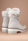 náhled Nis 2415462/1 Scarponcino Zip Lat./Pelle Vit.Avorio