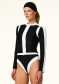 náhled Dámské koupací tričko Goldbergh Splash Long Sleeve Zip Ras Black