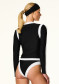 náhled Dámské koupací tričko Goldbergh Splash Long Sleeve Zip Ras Black