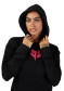 náhled Dámská Mikina Fox W Fox Head Fleece Po Black/Pink