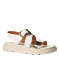 náhled Nis MIRANDA/1 Sandalo Pelle/Fibbia Off-White/Oro