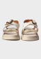 náhled Nis MIRANDA/1 Sandalo Pelle/Fibbia Off-White/Oro