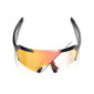náhled Sluneční brýle 100% Korbin-Gloss Metallic Black-Orange Flash Mirror Photochromic