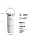 náhled Termo tumbler se slámkou/brčkem 890 ml Frost, Stanley