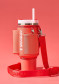 náhled Nosička na 1180 ml Hot Coral Stanley The All-Day Quencher/Cup Carry-All