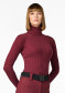 náhled Dámský rolák Goldbergh Mira Long Sleeve Knit Sweater Vino Rosso