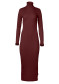 náhled Dámské  šaty Goldbergh Mireille Long Sleeve Knit Dres Vino Rosso