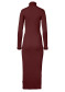 náhled Dámské  šaty Goldbergh Mireille Long Sleeve Knit Dres Vino Rosso